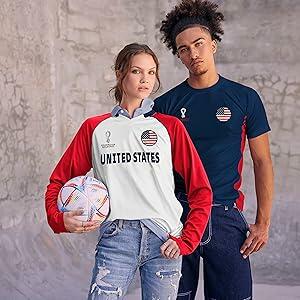 Outerstuff FIFA World Cup Classic Third Long Sleeve Jersey White-Red Size Small